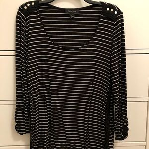 Black and White Striped Shirt